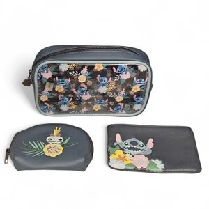 ​Disney x Loungefly Lilo & Stitch Floral 3-Piece Cosmetic Set Discontinued